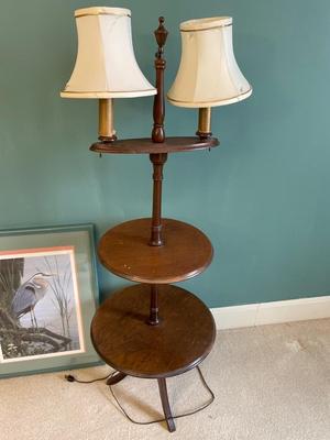 Signed/numbered print & Floor table lamp