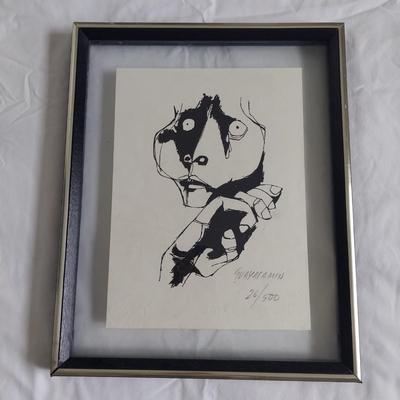 Oswaldo Guayasamin Signed & Numbered Print w/ Book (GB-BBL)