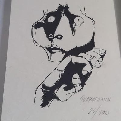 Oswaldo Guayasamin Signed & Numbered Print w/ Book (GB-BBL)