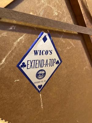 Vintage card table extender