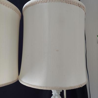 Two Porcelain Bisque Figural Table Lamps (GB-BBL)