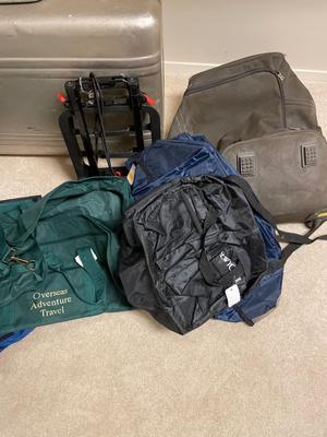 Suitcases and duffel bags