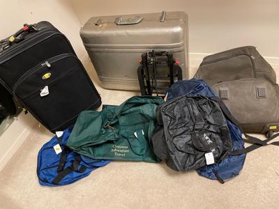 Suitcases and duffel bags