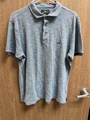 Men’s size L Sports Fit Rodd & Gunn Polo Shirt Blue Gray