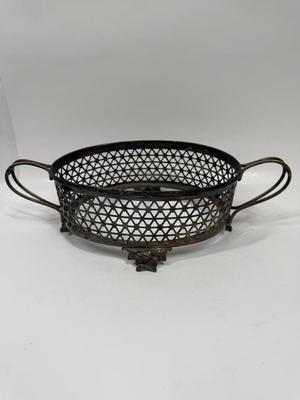 Art Nouveau Meriden Silverplate Oval Serving Bowl Erpegne