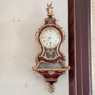 LOT 272: Vintage Schmid Louis XV Style Bracket Clock