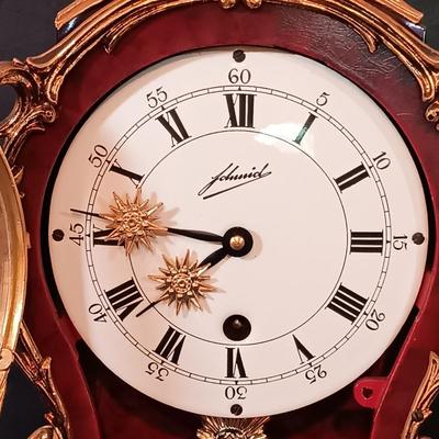 LOT 272: Vintage Schmid Louis XV Style Bracket Clock