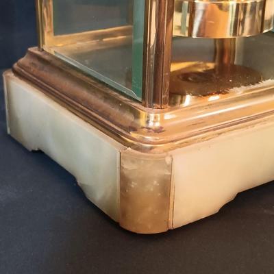 LOT 273: Marble and Metal Case German Anniversary Clock