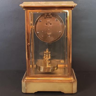 LOT 273: Marble and Metal Case German Anniversary Clock
