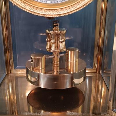 LOT 273: Marble and Metal Case German Anniversary Clock