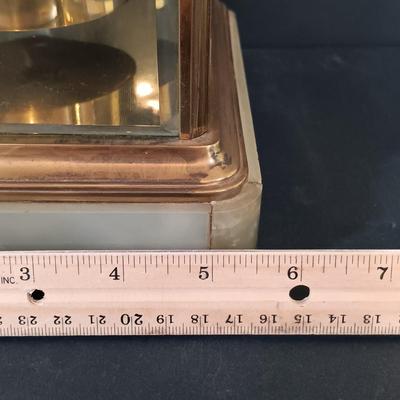 LOT 273: Marble and Metal Case German Anniversary Clock