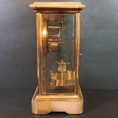 LOT 273: Marble and Metal Case German Anniversary Clock