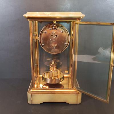 LOT 273: Marble and Metal Case German Anniversary Clock
