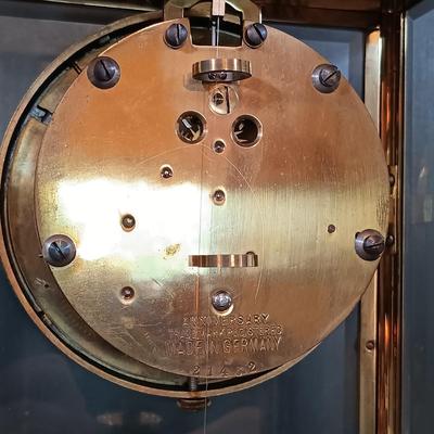 LOT 273: Marble and Metal Case German Anniversary Clock