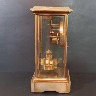 LOT 273: Marble and Metal Case German Anniversary Clock