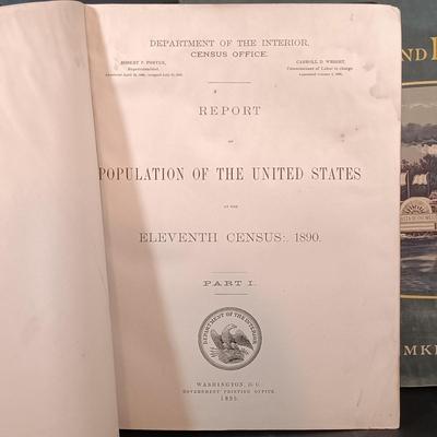 LOT 274: Dept. of the Interior 1890 Census with a Handwritten Journal From 1880s Philadelphia & More
