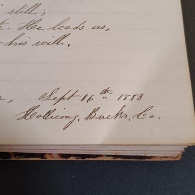 LOT 274: Dept. of the Interior 1890 Census with a Handwritten Journal From 1880s Philadelphia & More