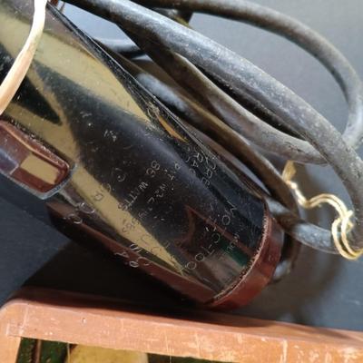 LOT 275: Right Angle Iron (4"x5"x3-3/4"), 6lbs Anvil, Vintage Dremel Moto-Tool & More
