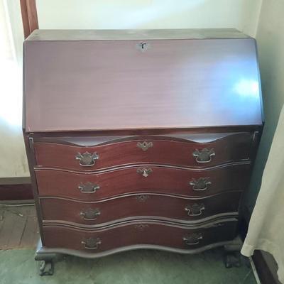 LOT 277: Chippendale-Style Secretary Desk