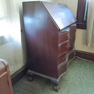 LOT 277: Chippendale-Style Secretary Desk