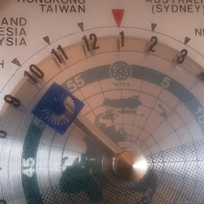 LOT 278: MCM Kundo World Clock & United Technologies Nova World Clock
