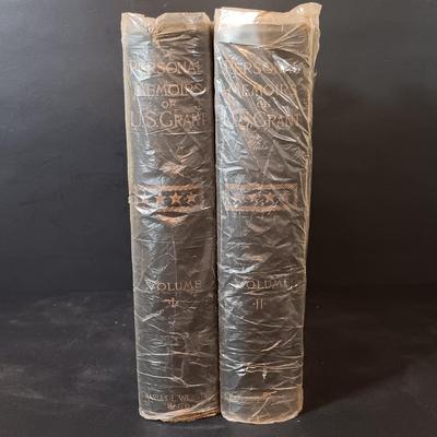 LOT 279: Personal Memoirs of Ulysses S. Grant 1885 Volumes I & II with Altsheler's The Star of Gettysburg 1915
