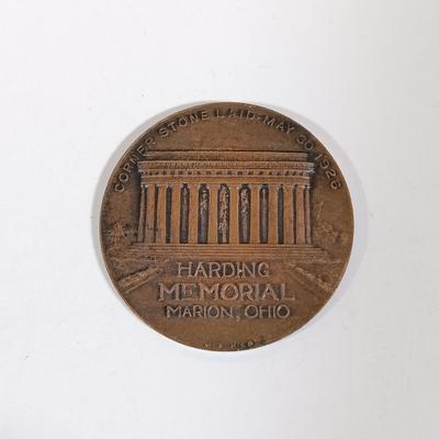 LOT 280: Set of (9) Metal Medallions- FDR, Calvin Coolidge, Warren Harding & More