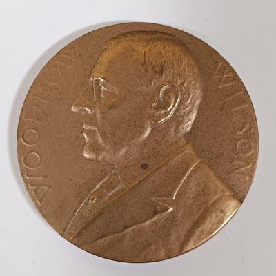 LOT 280: Set of (9) Metal Medallions- FDR, Calvin Coolidge, Warren Harding & More