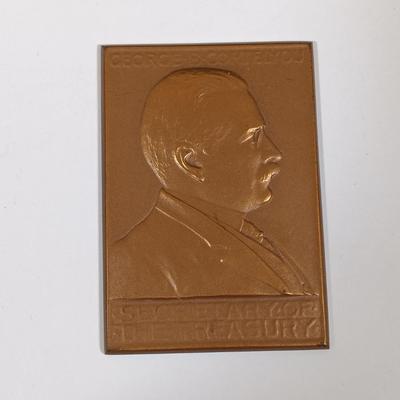 LOT 280: Set of (9) Metal Medallions- FDR, Calvin Coolidge, Warren Harding & More