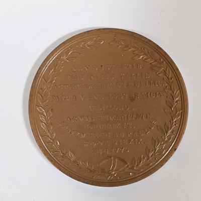 LOT 280: Set of (9) Metal Medallions- FDR, Calvin Coolidge, Warren Harding & More