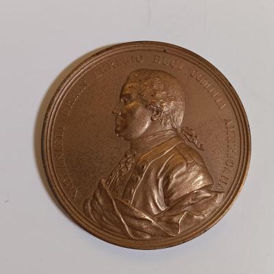 LOT 283: Set of (7) Metal Medallions- Major General Andrew Jackson, Zachary Taylor, Jacob Brown & More