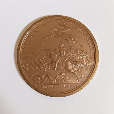 LOT 283: Set of (7) Metal Medallions- Major General Andrew Jackson, Zachary Taylor, Jacob Brown & More