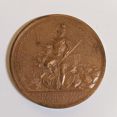 LOT 283: Set of (7) Metal Medallions- Major General Andrew Jackson, Zachary Taylor, Jacob Brown & More