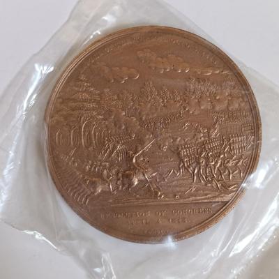 LOT 283: Set of (7) Metal Medallions- Major General Andrew Jackson, Zachary Taylor, Jacob Brown & More