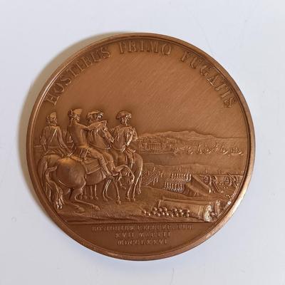 LOT 284: Set of (6) Metal Medallions- Carter Glass, James A. Baker III, George Washington & More