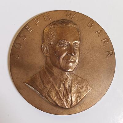 LOT 285: Set of (6) Metal Medallions- Henry H. Fowler, Joseph W. Barr & More