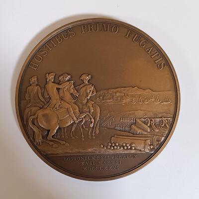 LOT 286: Set of (6) Metal Medallions- George Washington, Winfield Scott, James Miller & More