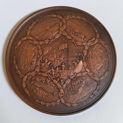 LOT 286: Set of (6) Metal Medallions- George Washington, Winfield Scott, James Miller & More