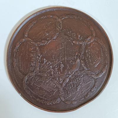 LOT 286: Set of (6) Metal Medallions- George Washington, Winfield Scott, James Miller & More