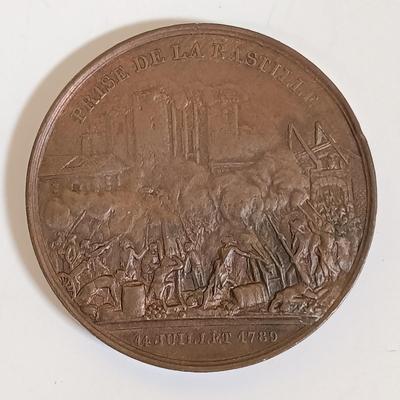 LOT 287: Set of (8) Metal Medallions- Arrival of the English Army in Egypt, Boston, Mass. Evacuation Day & More