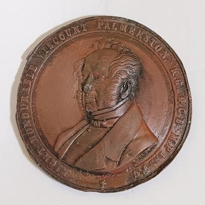 LOT 287: Set of (8) Metal Medallions- Arrival of the English Army in Egypt, Boston, Mass. Evacuation Day & More