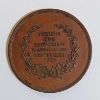 LOT 287: Set of (8) Metal Medallions- Arrival of the English Army in Egypt, Boston, Mass. Evacuation Day & More