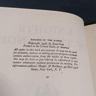 LOT 290: P.F. Collier 1930s Zane Grey Novels w/ Lomax' 1910 Cowboy Songs & More