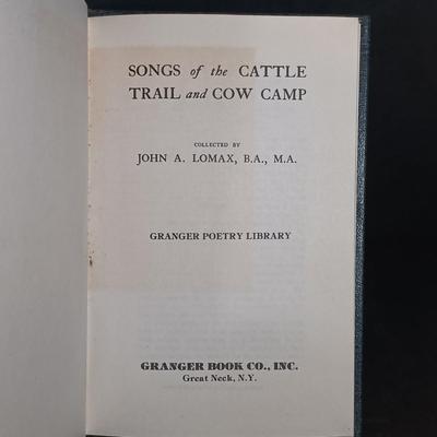 LOT 290: P.F. Collier 1930s Zane Grey Novels w/ Lomax' 1910 Cowboy Songs & More