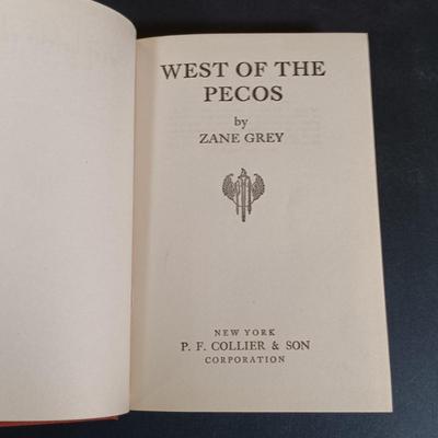 LOT 290: P.F. Collier 1930s Zane Grey Novels w/ Lomax' 1910 Cowboy Songs & More