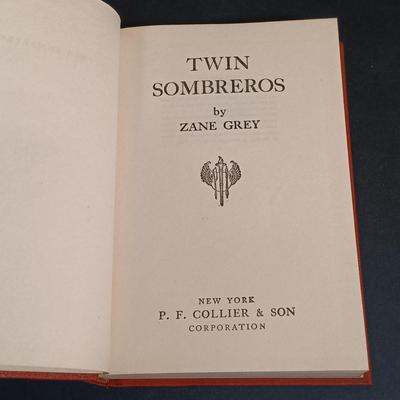LOT 290: P.F. Collier 1930s Zane Grey Novels w/ Lomax' 1910 Cowboy Songs & More