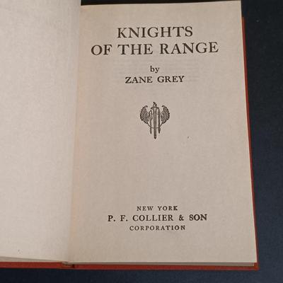 LOT 290: P.F. Collier 1930s Zane Grey Novels w/ Lomax' 1910 Cowboy Songs & More