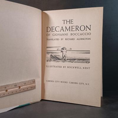 LOT 293: Rockwell Kent Illustrated 1949 The Decameron, Porter & Coetes' Ivanhoe, King or Knave 1889 & More