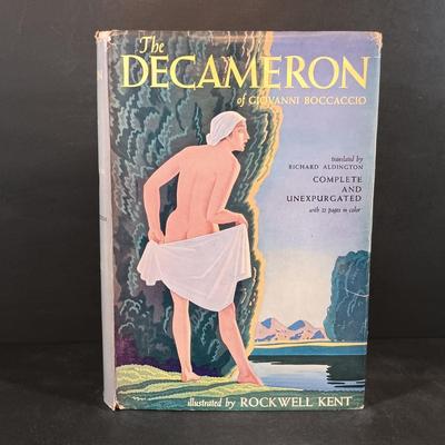 LOT 293: Rockwell Kent Illustrated 1949 The Decameron, Porter & Coetes' Ivanhoe, King or Knave 1889 & More