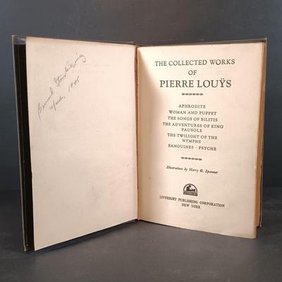 LOT 294: Privately Printed 1930 Casanova's Memoirs and The Adventures of King Pausole w/ The Collected Works of Pierre Louÿs 1932